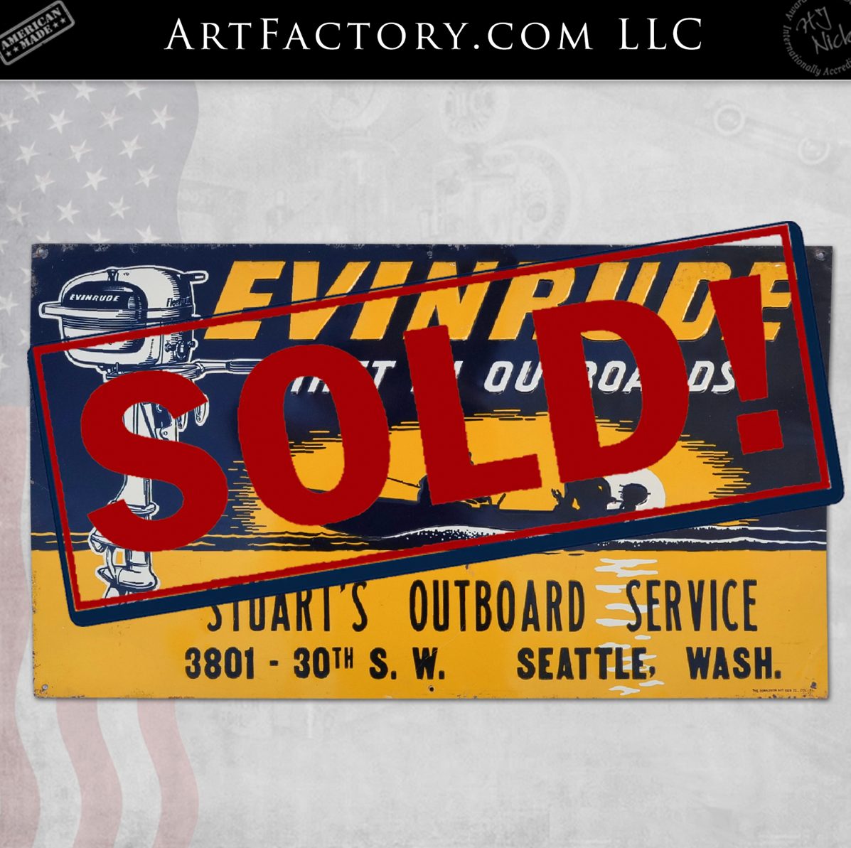 Evenrude sign_SOLD!