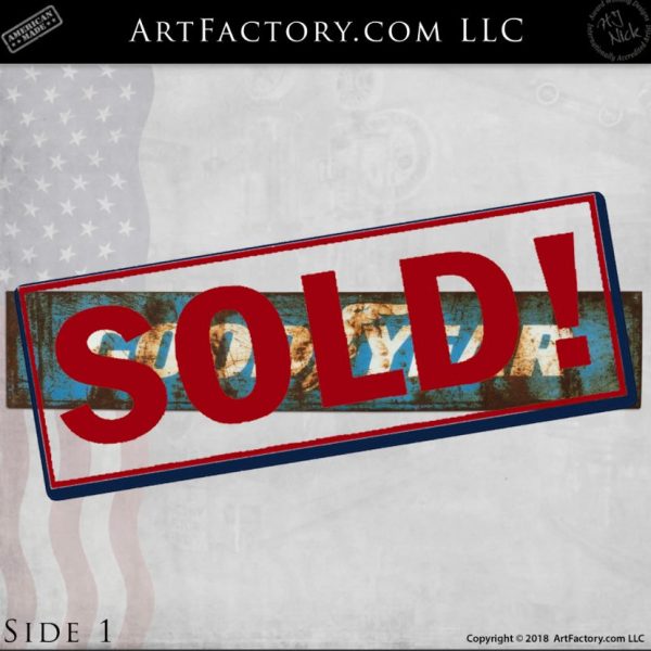 Double Sided Goodyear Sign: Vintage Collectible Tire Advertising - VS6711