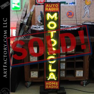 Rare Motorola Auto Radio and Home Radio Neon Sign - NS6134