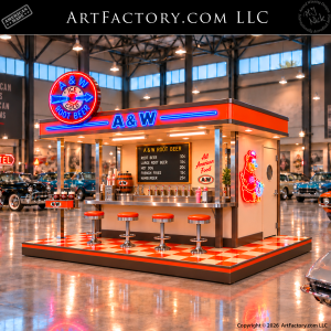 Classic A&W Pop Stand Bar Display - ######