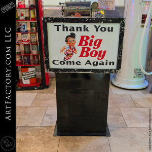 Bob's Big Boy Welcome & Thank You Sign