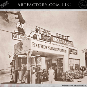 Prefabricated Vintage Gas Station: Custom Prebuilt Mancave - MC899