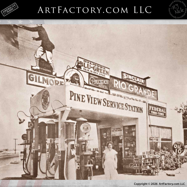 Prefabricated Vintage Gas Station: Custom Prebuilt Mancave - MC899