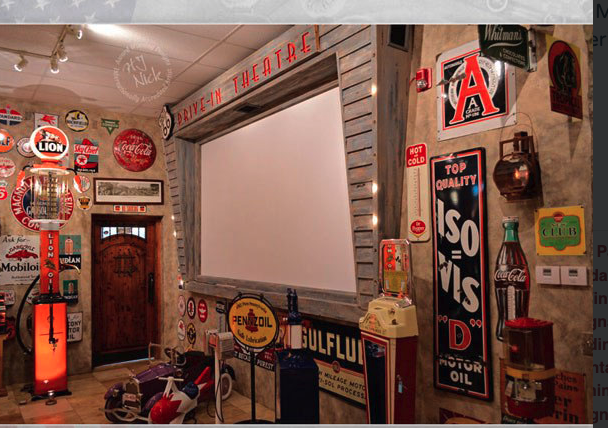 Indoor drive-in theater