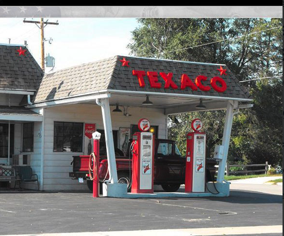 Original Texaco station photograph that inspired the project