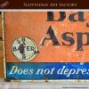 Bayer Aspirin Sign Vintage Tin Ads - VS113