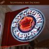 Red Crown Gasoline - double sided porcelain neon sign - RCNS800